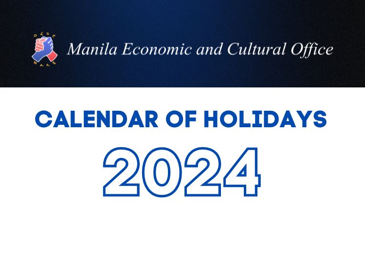 Calendar of 2024 MECO Holidays